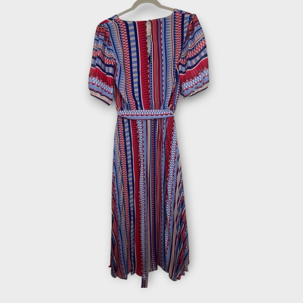 Julia Jordan Size 4 Striped Midi/Maxi Dress | Multicolor | 100% Polyester - Picture 2 of 4
